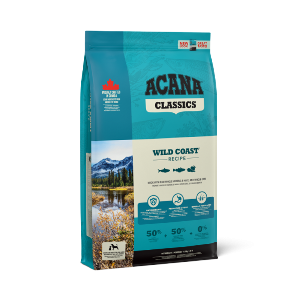 ACANA Classics Wild Coast Recipe Front Right 114kg Canada EMEA APAC_62