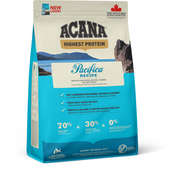 NS CANADA EMEA APAC ACANA Highest Protein Pacifica Dog Front Right 2kg_134
