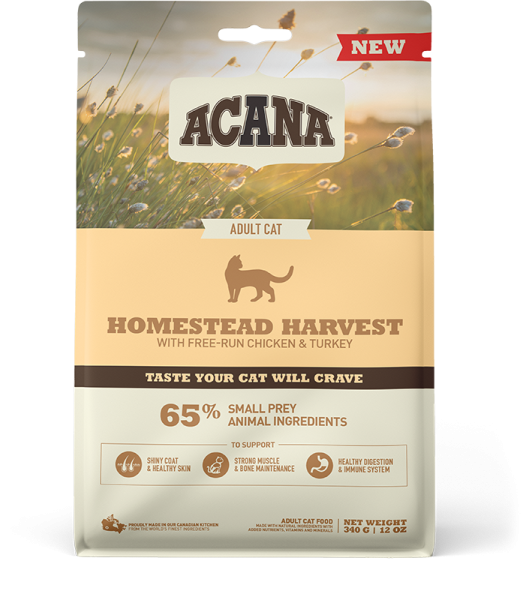 NS ACANA Cat Homestead Harvest Front 340g_1489