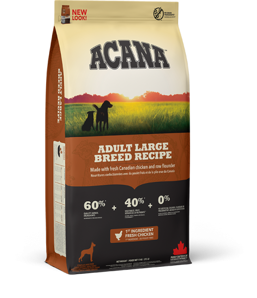 NS CANADA  EMEA ACANA Dog Adult Large Breed Recipe Front Right 17kg_98