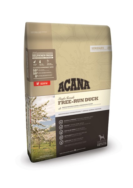 NS ACANA Singles Dog Free-run Duck Front Right 6kg_977