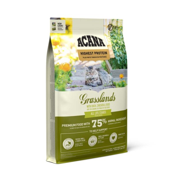 ACANA Cat Highest Protein Grasslands Front Right 45kg EMEA APAC_1234