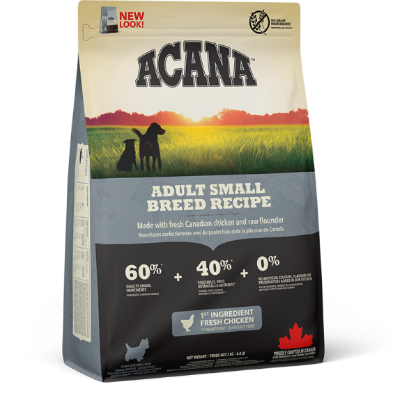 NS CANADA  EMEA ACANA Dog Adult Small Breed Recipe Front Right 2kg_86