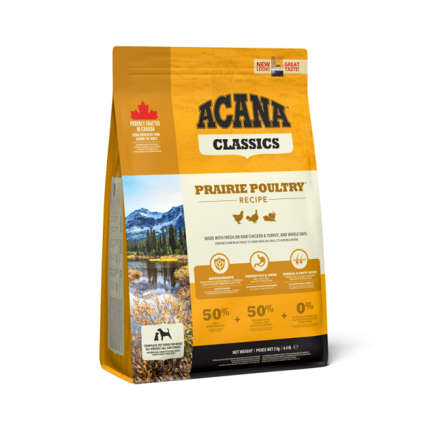 ACANA Classics Prairie Poultry Recipe Dog Front Right 2kg Canada EMEA APAC_55