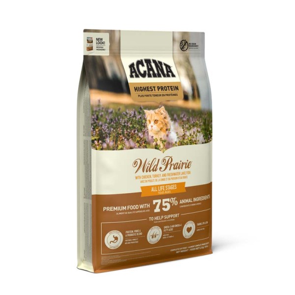 ACANA Cat Highest Protein Wild Prairie Front Right 45kg EMEA APAC_1224